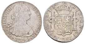 8 Reales, 1799, Karl IV., Lima, IJ, KM 97, kl. Kr., ss.