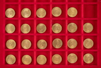 23x 20 Lei, Gold, 1944, Michael I., Fb. 21, Erhaltung um vz.