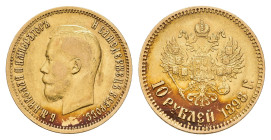 10 Rubel, Gold, 1898, Nikolaus II., St. Petersburg, Fb. 179, ss.