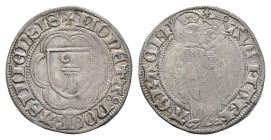 Basel, Stadt, Plappart (1,96g), o.J. (15. Jh.), HMZ 2-53c, ss.Dieses Los wird regelbesteuert verkauft, auf den Zuschlag wird 22% Aufgeld, 3 Euro Losge...