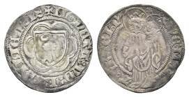 Basel, Stadt, Plappart (2,00g), o.J. (15. Jh.), HMZ 2-53c, f. ss.Dieses Los wird regelbesteuert verkauft, auf den Zuschlag wird 22% Aufgeld, 3 Euro Lo...
