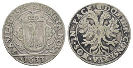 Basel, Stadt, Dicken, 1633, HMZ 2-81d, ss.Dieses Los wird regelbesteuert verkauft, auf den Zuschlag wird 22% Aufgeld, 3 Euro Losgebühr und 7% MwSt. be...