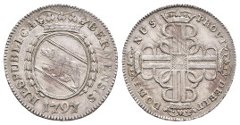 Bern, 1/4 Taler, 1797, HMZ 2-220g, justiert, vz.Dieses Los wird regelbesteuert verkauft, auf den Zuschlag wird 22% Aufgeld, 3 Euro Losgebühr und 7% Mw...