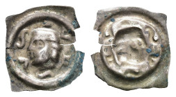 Solothurn, Vierzipfliger Pfennig, o.J. (letztes Viertel 13. Jahrhundert), HMZ 1-442b, Ausbruch, Einrisse, ss. Dieses Los wird regelbesteuert verkauft,...