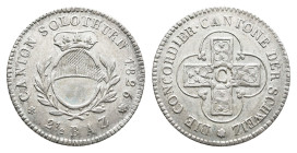 Solothurn, 2 1/2 Batzen, 1826, HMZ 2-858a, ss.Dieses Los wird regelbesteuert verkauft, auf den Zuschlag wird 22% Aufgeld, 3 Euro Losgebühr und 7% MwSt...
