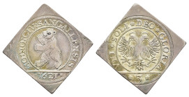 St. Gallen, Stadt, Halbdickenklippe, 1621, HMZ 2-900e, ss.Dieses Los wird regelbesteuert verkauft, auf den Zuschlag wird 22% Aufgeld, 3 Euro Losgebühr...