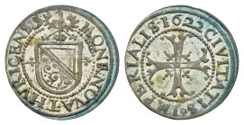Zürich, Batzen, 1622, HMZ 2-1154e, etw. Grünspan, ss-vz.Dieses Los wird regelbesteuert verkauft, auf den Zuschlag wird 22% Aufgeld, 3 Euro Losgebühr u...