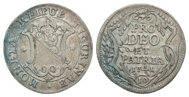 Zürich, 10 Schilling, 1741, HMZ 2-1167q, ss.Dieses Los wird regelbesteuert verkauft, auf den Zuschlag wird 22% Aufgeld, 3 Euro Losgebühr und 7% MwSt. ...