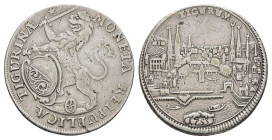 Zürich, 1/2 Taler, 1753, HMZ 2-1165ww, Hsp., f. ss.Dieses Los wird regelbesteuert verkauft, auf den Zuschlag wird 22% Aufgeld, 3 Euro Losgebühr und 7%...