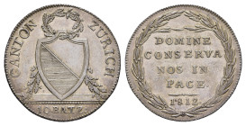 Zürich, 20 Batzen, 1812, HMZ 2-1177a, berieben, ss-vz.Dieses Los wird regelbesteuert verkauft, auf den Zuschlag wird 22% Aufgeld, 3 Euro Losgebühr und...
