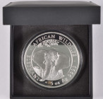 500 Shilling, 2021, African Wildlife - Elephant, 5 oz Silber, in Ausgabeetui, mit Zertifikat, st.