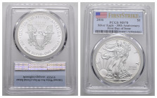 1 Dollar, 2016, Silver Eagle, PCGS MS 70, 30th Anniversary, First Day of Issue