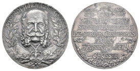 Preußen, Wilhelm I., Zinnmedaille (Dm ca. 69,5mm, ca. 126,3g), 1897, von Dürrich, geprägt bei Mayer & Wilhelm in Stuttgart, auf den 100. Geburtstag. A...
