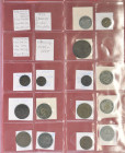BAYERN, 18. bis 20. Jh., Sammlung mit Kleinmünzen, Gulden und Doppelgulden, Talern und Mark Stücken des Kaiserreichs. Erhaltungen unterschiedlich.