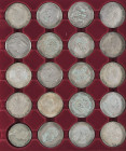 KAISERREICH, Sammlung bestehend aus 114x 1 und 32x 1/2 Mark sowie 19x 5 Mark mit Baden, Bayern, Hamburg, Preußen, Sachsen und Württemberg. Zudem ein p...