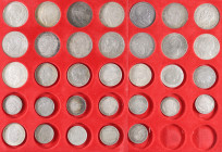 KAISERREICH - BADEN, Sammlung von 15x 5 Mark, darunter 5 Mark Goldene Hochzeit 1906, 7x 3 Mark Friedrich II. und 11x 2 Mark, darunter 2 Mark Goldene H...