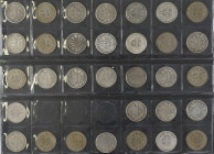 KAISERREICH, 148x 1 Mark, 1874-1915, teils mehrfach. Eine augenscheinlich komplette Auflistung liegt bei. Erhaltungen unterschiedlich.