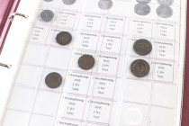 WEIMAR und III. Reich, kleine Sammlung von von Pfennigen bis Reichsmark, darunter u.a. 5 Reichsmark Zeppelin 1929, 3 Reichsmark A 1931 und 5 Reichsmar...
