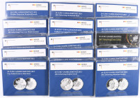 BRD, Sammlung von DM und Euro, darunter die ersten fünf 5 DM (Schiller, Fichte Eichendorff, Markgraf von Baden, Germanisches Museum), Euro-KMS, sowie ...