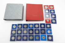 ALTDEUTSCHLAND bis BRD, Sammlung von Münzen des 17. bis 21. Jahrhunderts, in der Hauptsache Kaiserreich und DDR, u.a. 3 Mark Sachsen-Weimar-Eisenach 1...