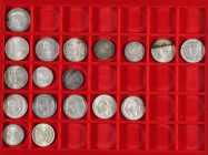 ALTDEUTSCHLAND bis III. REICH, Sammlung aus Silbermünzen, u.a. Taler Preußen 1861, 2x 2 Mark Schwarzburg-Sondershausen 1905 und 5 Reichsmark Luther 19...