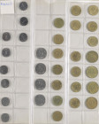 FRANKREICH, 16. - 20. Jh., Sammlung von Umlauf- und Gedenkmünzen, darunter auch ältere Stücke und moderne Silberprägungen, sowie eine 1 Franc 1989 Pro...