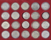 GROSSBRITANNIEN, Sammlung von 50x Trade Dollar (KM T5) aus dem Zeitraum 1895 bis 1930. Erhaltung unterschiedlich. Bitte besichtigen.