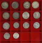 SCHWEIZ, 1850-1969, interessante Sammlung von 2 Rappen bis 5 Franken mit vielen frühen Ausgaben und interessanteren Jahrgängen. Insgesamt 29 Stück, Er...