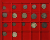 SCHWEIZ, GENF, 18. und 19. Jh., Lot mit verschiedenen Sol und Centime Nominalen. Insgesamt 17 Stück, Erhaltungen unterschiedlich. Dieses Los wird rege...
