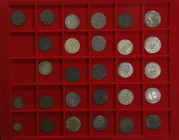 SCHWEIZ, WAADT, 19. Jh., Lot mit 1 und 2 1/2 Rappen sowie 1/2, 1 und 5 Batzen Stücken. Insgesamt 28 Stück, Erhaltungen unterschiedlich.Dieses Los wird...