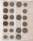 ZYPERN, 19. - 20. Jh., Sammlung von Umlaufmünzen, dabei 1/4, 1/2, 1 und 9 Piaster von Victoria bzw. George V. Insgesamt 40 Stück, Erhaltungen untersch...