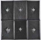 KANADA, Sammlung aus den Proof Sets der Jahre 1987 bis 1995, jeweils im Etui mit Box, je PP.