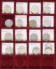 USA, 1906-1982, 16x 1/2 Dollar, dabei Rhode Island, Arkansas, Diamond Jubilee, Pilgrim, Grant Memorial und mehr. Erhaltungen von s-ss bis st/PP, dabei...