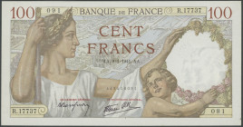 Frankreich, 100 Francs 9.1.1941, P-94. II/ XF.