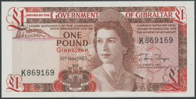 Gibraltar, Government, 1 Pound 10.11.1983. Ser. K869169. P-20c, I/ unc.