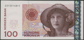 Norwegen, 100 Kroner 2006, PIck 49c, I-/ aunc.