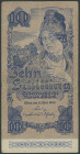 Österreich, Interimsnoten, 4 St.; 10 Schilling 1945 II. Auflage (III); 50 Schilling 29.5.1945 (IV); 2x 5 Schilling 4.9.1945 (IV), zwei Druckfarben; Ri...