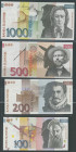 Slowenien, Set, 7 St.: 10, 20, 50 Tolarjev 15.1.1992 (P-11-13); 100 Tolarjev 15.1.2003 (P-14); 200 Tolarjev15.1.2001 (P-15c);500 Tolarjev 15.1.2005 (P...