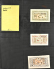 Deutschland, große Notgeldsammlung Serien-Scheine nach Katalog Grab./ Mehl, kommplete Serien alle vorbestimmt. in insg. 17 Alben, 1918-21 mit einem Ka...
