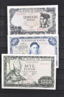Welt Banknoten Sammlung in zwei Alben, über 560 St., Spanien, Iran, Kenya, Mosaique, Polen, Argentinien, Luxembourg, Schweden, Großbritannien, Italien...