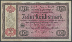 Konversationskasse für deutsche Auslandsschulden, 2 St.: 5 Reichsmark 28.8.1933 Ser. C ( Ro. 700a, II);10 Reichsmark 28.8.1933 (1934) Ser. A (Ro. 709a...