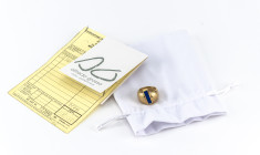 Alfredo Grosso Lapis Lazuli Ring, Merano-Italien, 750 Gelbgold, handgefertigter Unikat, Goldfassung in 22 Kt, RW 59, ca. 15,62g, gekauft 20.5.96.