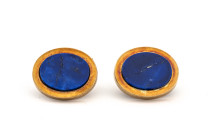 Lapis Lazuli Manschettenknöpfen, 585 Gold, Maße ca. 2,2 x 1,8 cm ca. 15,34g.