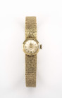 ORAFA Damenuhr, 585 Gold, 17 Jewels, analog, Durchmesser mit Krone 16,7mm, ca. 25,58g, revisionsbedürftig.