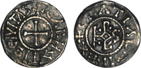 CHARLES le chauve (840-877)
Chartres : Denier au monogramme
 - TTB 35 (TTB)
Rare !


PR 493, MG 935, DE 278
CHARTRES - ARGENT - 1,55g
 -------...
