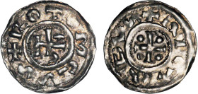 NORMANDIE
Duché, Richard Ier (943-996) : Denier d'argent, type à la croix
 - TTB 45 (TTB++)
Très Rare !!


DF 18, P 4-6v
 - ARGENT - 1,19g
 --...