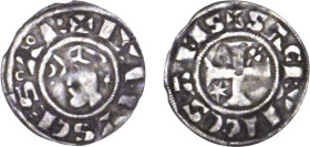 BERRI
Comté de Sancerre, anonymes (vers 1230-60) : Denier d'argent
 - TTB 30 (TTB-)
Très Rare !!


B 305, DF 647, P 43-9v
SANCERRE - ARGENT - 0...