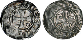 PICARDIE
Evêché de Beauvais, Henri de France (1149-1162) : Obole d'argent
 - TTB 30 (TTB-)
Rarissime !!!


B 1894, P 150-25
BEAUVAIS - ARGENT -...