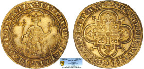 PHILIPPE IV le Bel (1285-1314)
Denier d'or à la masse
 - SPL 62 (SUP++)
Rarissime !!! - PCGS MS62
Grande qualité de conservation

D 208, Fr# 254...