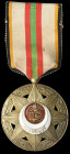India, Bahawalpur, Imtiaz-i-Haroonia, Fourth Class breast badge, by Spink and Son, post 1927, in silver-gilt and enamels, width 38.7mm, good very fine...